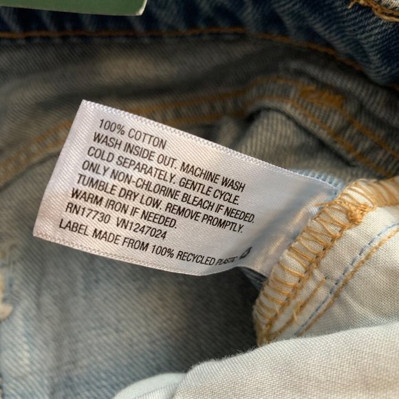 Wild Fable Jean Bermuda Shorts Size 0 High Rise Raw Hem Denim NWT - Picture 11 of 16